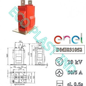 53 20 56 - DMI 031052 Transformator de masura curent MT, m. interior, suport, 50/5A, cl. 0.5S,  cu alveola