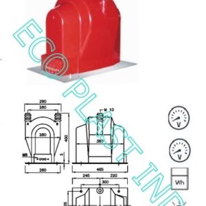 RTV 24  Transformator de masura tensiune MT, m. interior, suport, 24 /0.1 kV