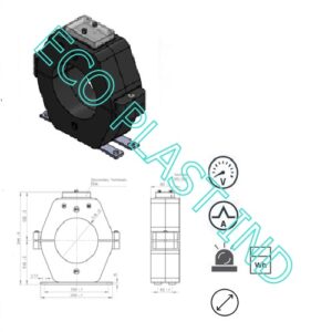 E10265  Transformator de masura curent JT, m. interior, toroidal scindabil, 2500/5A, 25VA